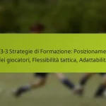 1-3-3-3 Strategie di Formazione: Posizionamento dei giocatori, Flessibilità tattica, Adattabilità