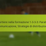 Portiere nella formazione 1-3-3-3: Parate, Comunicazione, Strategie di distribuzione